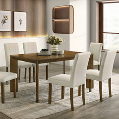 Paolino Antique Brown 7 Pc. Dining Table Set - Ornate Home