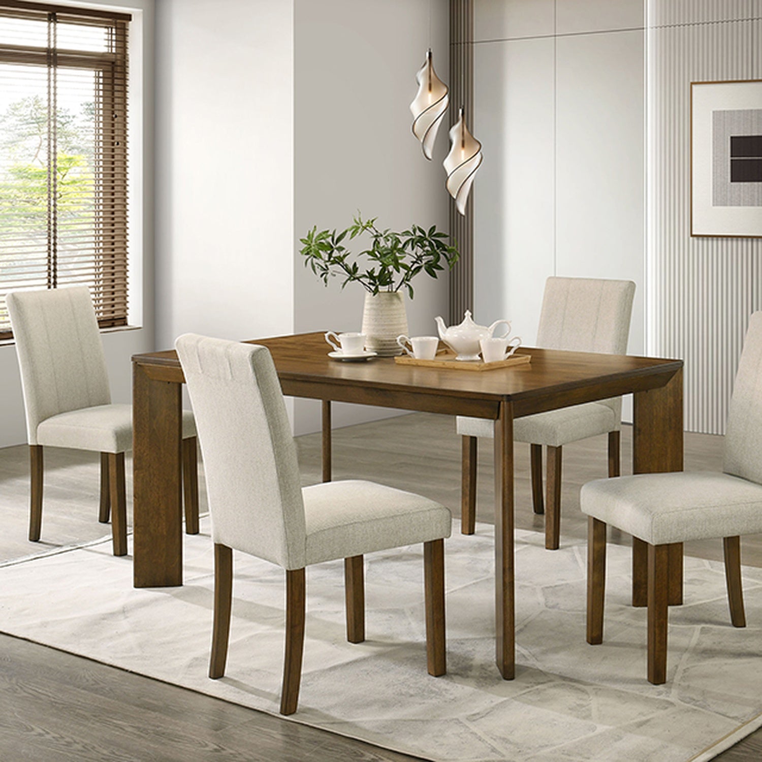 Paolino Antique Brown Dining Table - Ornate Home