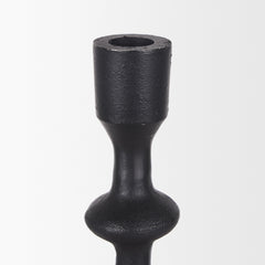 Paolo Matte Black Metal Candle Holder (Set of 3) - Ornate Home