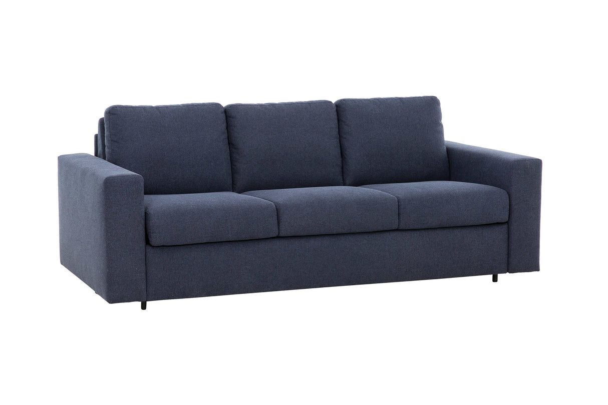 Stearns & Foster® Giorgio Deep Blue Queen Sleeper Sofa w/ Memory Foam Mattress - Ornate Home