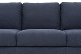 Stearns & Foster® Giorgio Deep Blue Queen Sleeper Sofa w/ Memory Foam Mattress - Ornate Home