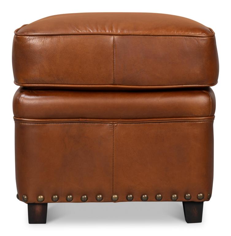 Papa's Brown Ottoman - Ornate Home