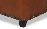 Papa's Brown Ottoman - Ornate Home