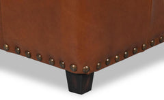 Papa's Brown Ottoman - Ornate Home