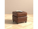 Papa's Brown Ottoman - Ornate Home