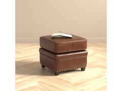 Papa's Brown Ottoman - Ornate Home
