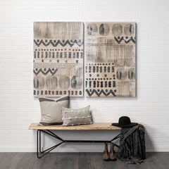 Papillion Blonde Wood and Iron Dining Bench - Ornate Home