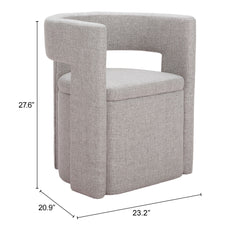 Papua Gray Dining Chair - Ornate Home