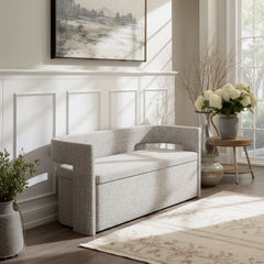 Papua Gray Storage Bench - Ornate Home