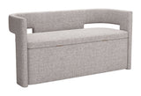 Papua Gray Storage Bench - Ornate Home