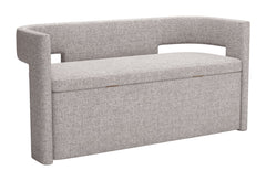 Papua Gray Storage Bench - Ornate Home