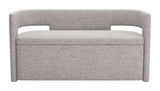 Papua Gray Storage Bench - Ornate Home