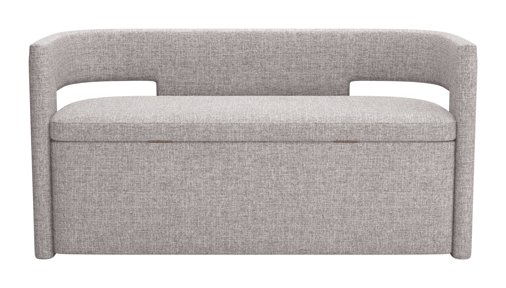 Papua Gray Storage Bench - Ornate Home