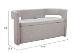 Papua Gray Storage Bench - Ornate Home