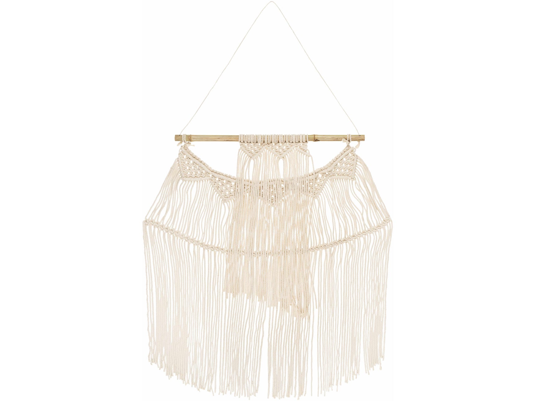 Parabcan Cream Macrame Wall Hanging - Ornate Home