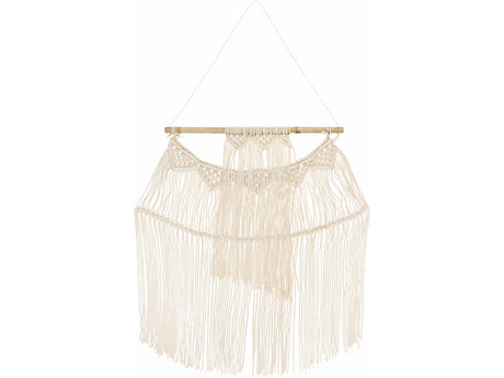 Parabcan Cream Macrame Wall Hanging - Ornate Home