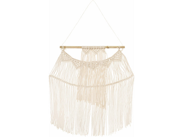 Parabcan Cream Macrame Wall Hanging - Ornate Home