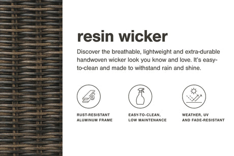 Paradise Trail Medium Brown Outdoor Bar Fire Pit Table with 6 Barstools - Ornate Home