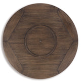 Paradise Trail Medium Brown Outdoor Fire Pit Table & Chair Set / 5pc - Ornate Home