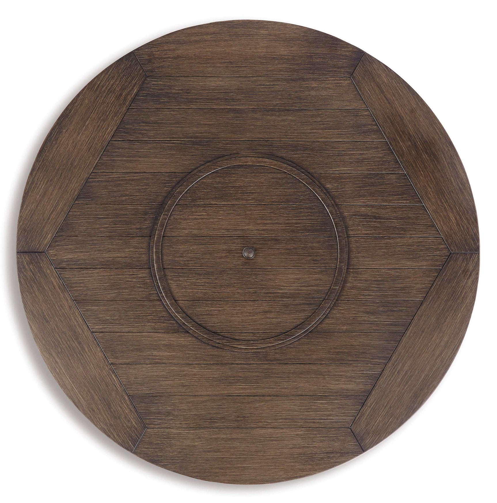 Paradise Trail Medium Brown Outdoor Fire Pit Table & Chair Set / 5pc - Ornate Home