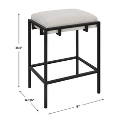 Paradox Black/White Counter Stool - Ornate Home