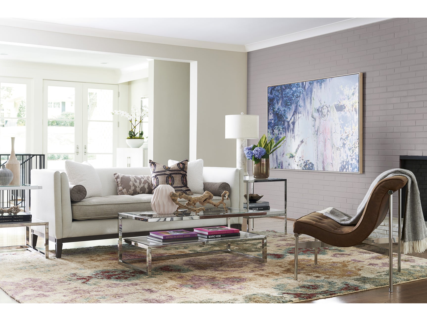 Paradox Stainless Steel/Clear Cocktail Table - Ornate Home