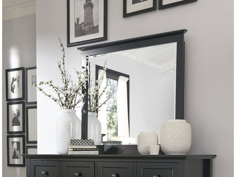 Paragon Beveled Glass Mirror in Black - Ornate Home