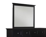 Paragon Beveled Glass Mirror in Black - Ornate Home