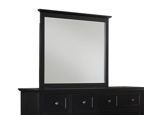Paragon Beveled Glass Mirror in Black - Ornate Home
