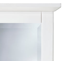 Paragon Beveled Glass Mirror in White - Ornate Home