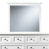 Paragon Beveled Glass Mirror in White - Ornate Home