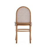 Paragon Dining Chair 1.0 with Cream Cushions in Nature and Cane (set of 4) - Ornate Home