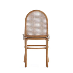 Paragon Dining Chair 1.0 with Cream Cushions in Nature and Cane (set of 4) - Ornate Home