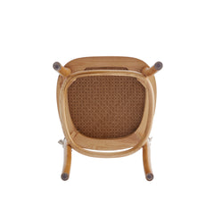Paragon Dining Chair 1.0 with Cream Cushions in Nature and Cane (set of 4) - Ornate Home