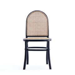 Paragon Dining Chair 2.0 in Black and Cane (set of 2) - Ornate Home