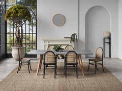 Paragon Dining Chair 2.0 in Black and Cane (set of 4) - Ornate Home
