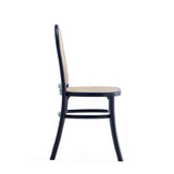 Paragon Dining Chair 2.0 in Black and Cane (set of 4) - Ornate Home