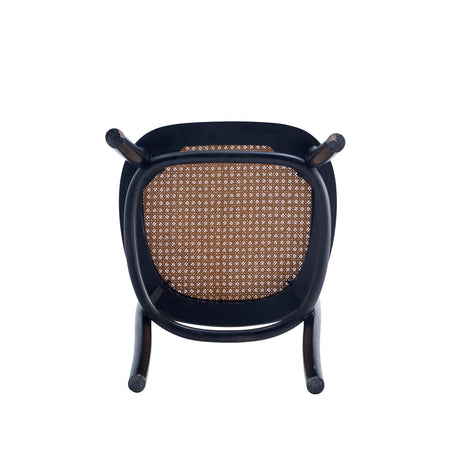 Paragon Dining Chair 2.0 in Black and Cane (set of 4) - Ornate Home