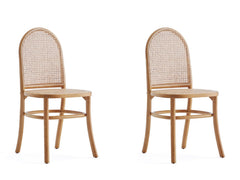 Paragon Dining Chair 2.0 in Nature and Cane (set of 2) - Ornate Home