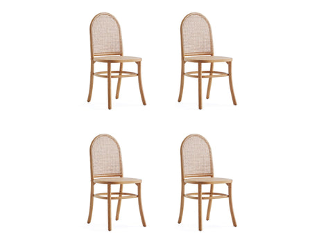 Paragon Dining Chair 2.0 in Nature and Cane (set of 4) - Ornate Home
