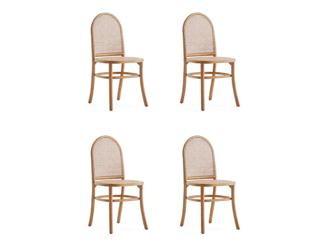 Paragon Dining Chair 2.0 in Nature and Cane (set of 4) - Ornate Home