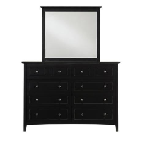 Paragon Eight Drawer Dresser in Black - Ornate Home
