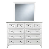 Paragon Eight Drawer Dresser in White - Ornate Home