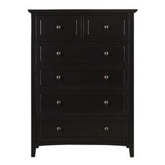 Paragon Five Drawer Chest in Black - Ornate Home