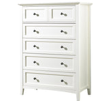 Paragon Five Drawer Chest in White - Ornate Home