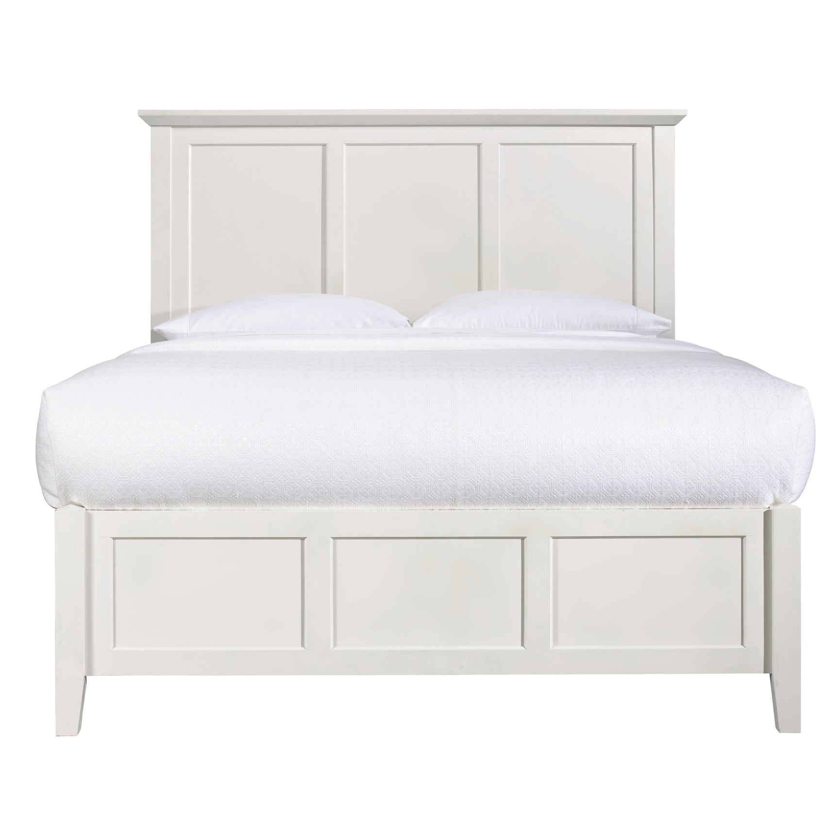 Paragon Four Drawer Wood Eastern King Storage Bed in White - Ornate Home