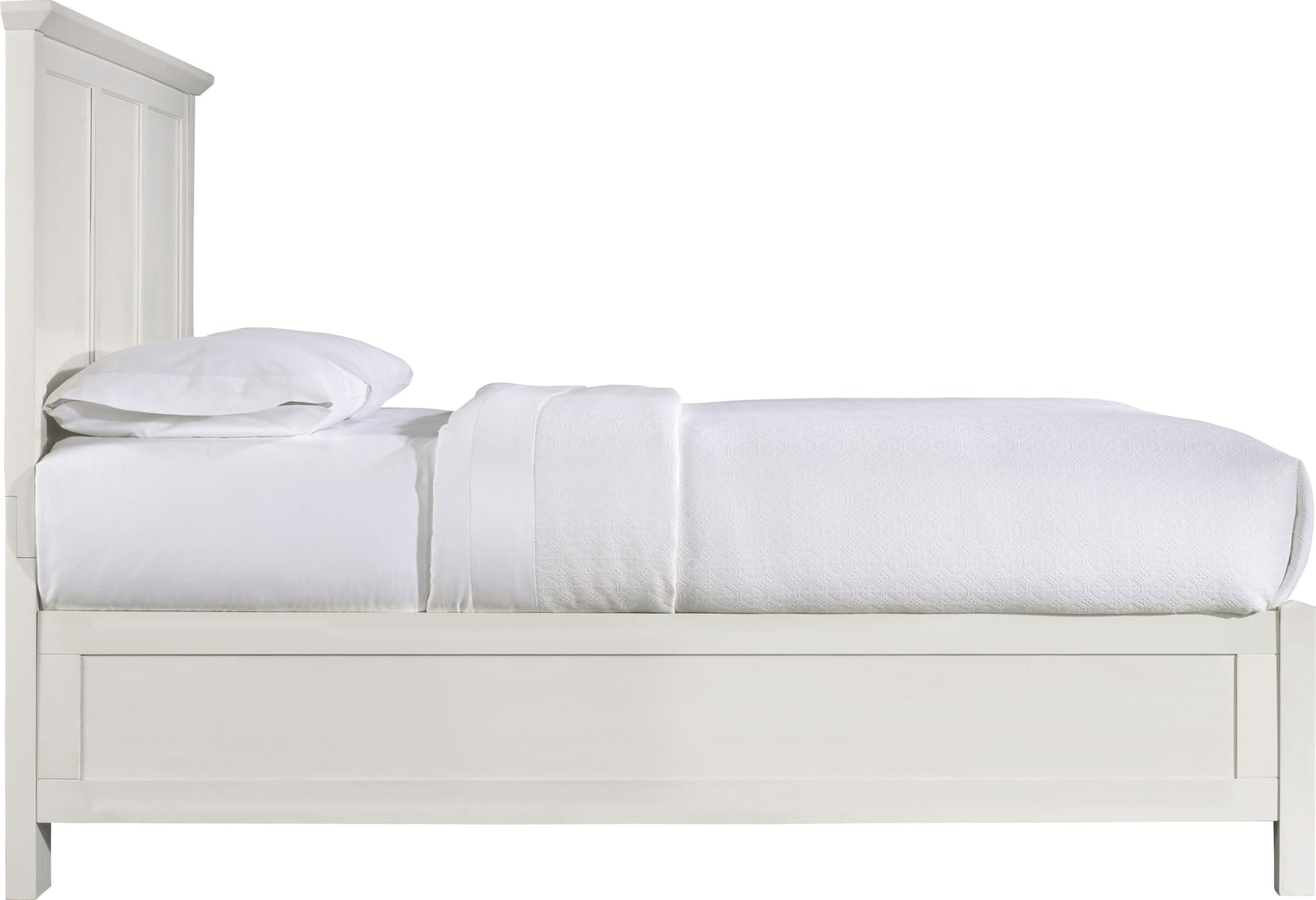 Paragon White King Panel Bed