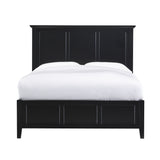 Paragon Wood Eastern King Panel Bed in Black - Ornate Home