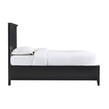 Paragon Wood Eastern King Panel Bed in Black - Ornate Home