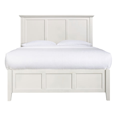 Paragon Wood Eastern King Panel Bed in White - Ornate Home